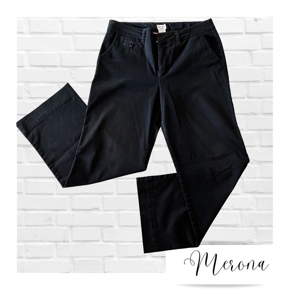 Merona Ultimate Black Chino Style Dress Pants Women’s Size 12